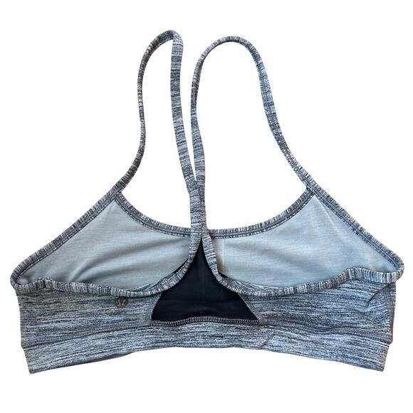 Lululemon Flow Y Sports Bra in Heathered Gray Size 8 - Picture 2 of 5